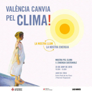 València canvia pel clima cartell Jardín del Turia